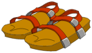 Sandales du Piou Rouge