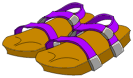 Sandales du Piou Violet
