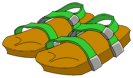 Sandales du Piou Vert