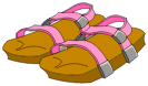 Sandales du Piou Rose