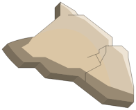 Écaille de Travertin Fissurée