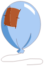 Ballon bleu