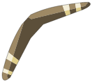 Boomerang du Warko Marron