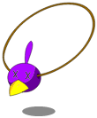 Amulette du Piou Violet