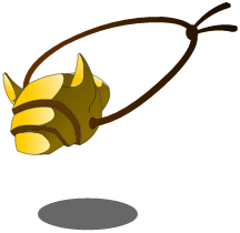 Amulette Scarabosse Doré