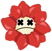 Rose démoniaque coupée