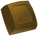Carré de chocolat noir