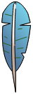 Plume de Piou Bleu