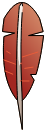 Plume de Piou Rouge