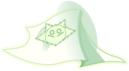 Etoffe de Fantôme Yokai Firefoux